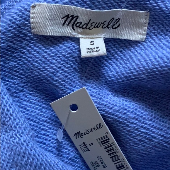 Madewell Bubble-Sleeve Hoodie Crop Sweatshirt - Picture 7 of 12